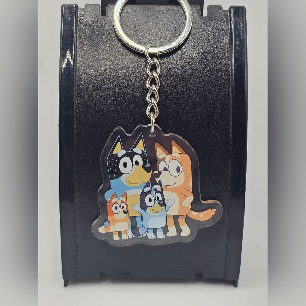 Choose One! Bluey Bingo And Family Keychains Blue Heeler - Picture 3 of 15